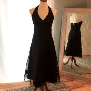 Black Halter Style David’s Bridal Dress- Size 10